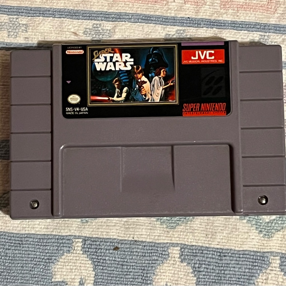 Super Star Wars SNES Authentic Cartridge JVC Classic